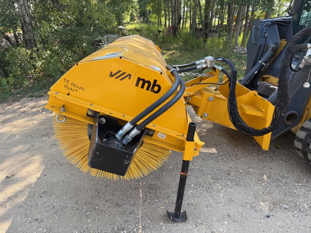 Preowned MB 84 Inch Skid Steer Hydraulic Angle Rotary Broom SOLD SOLD SOLD - Image 3