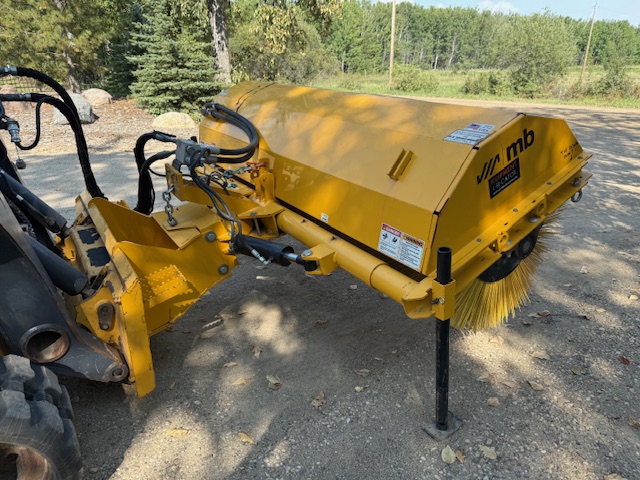 Preowned MB 84 Inch Skid Steer Hydraulic Angle Rotary Broom SOLD SOLD SOLD - Image 5
